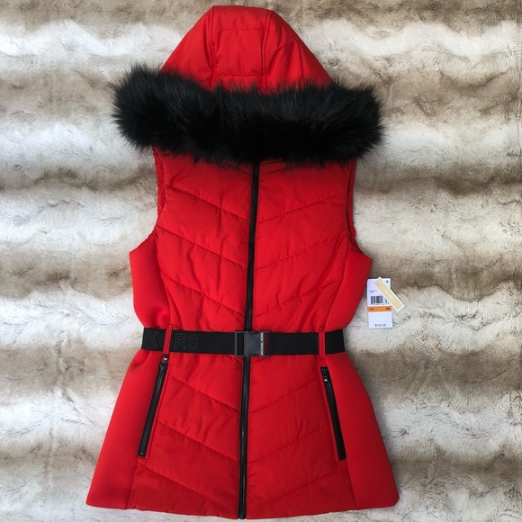 Michael Kors Jackets & Blazers - Michael Kors Red Quilted Puffer Vest